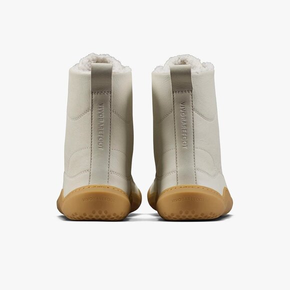 Vivobarefoot Gobi Boot Warmlined Womens in Limestone - Picture 4 of 7